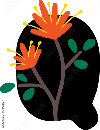 Spring Bloom Flower Letter Q