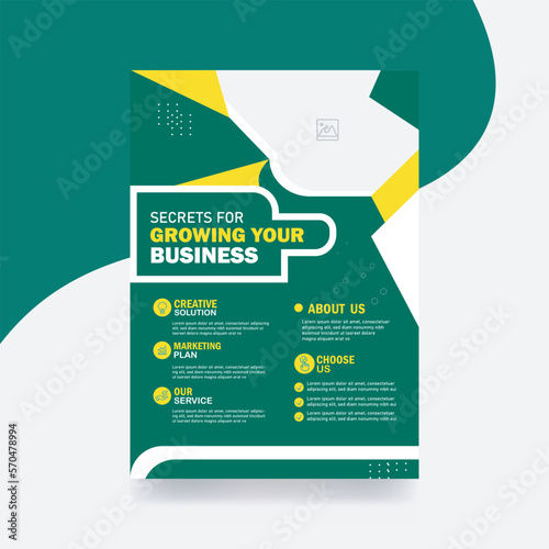 Medical flyer template health care banner cover poster hospital template