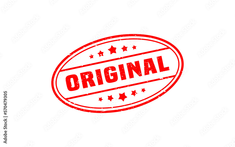 ORIGINAL rubber stamp with grunge style on white background ORIGINAL rubber stamp with grunge style on white background