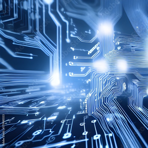 blue circuit board