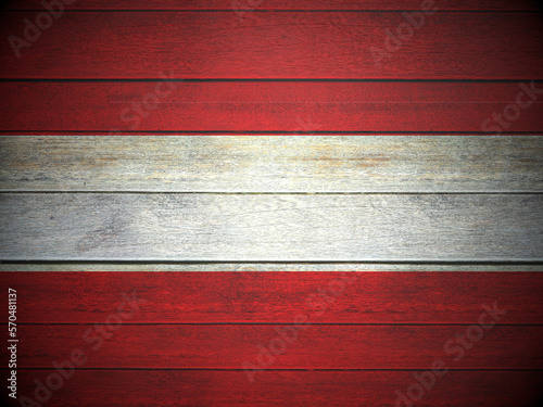 Austria flag wooden planks