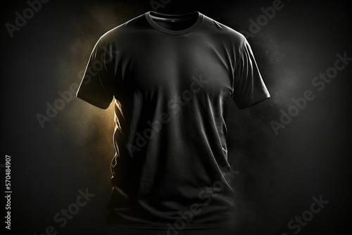 t shirt on black
