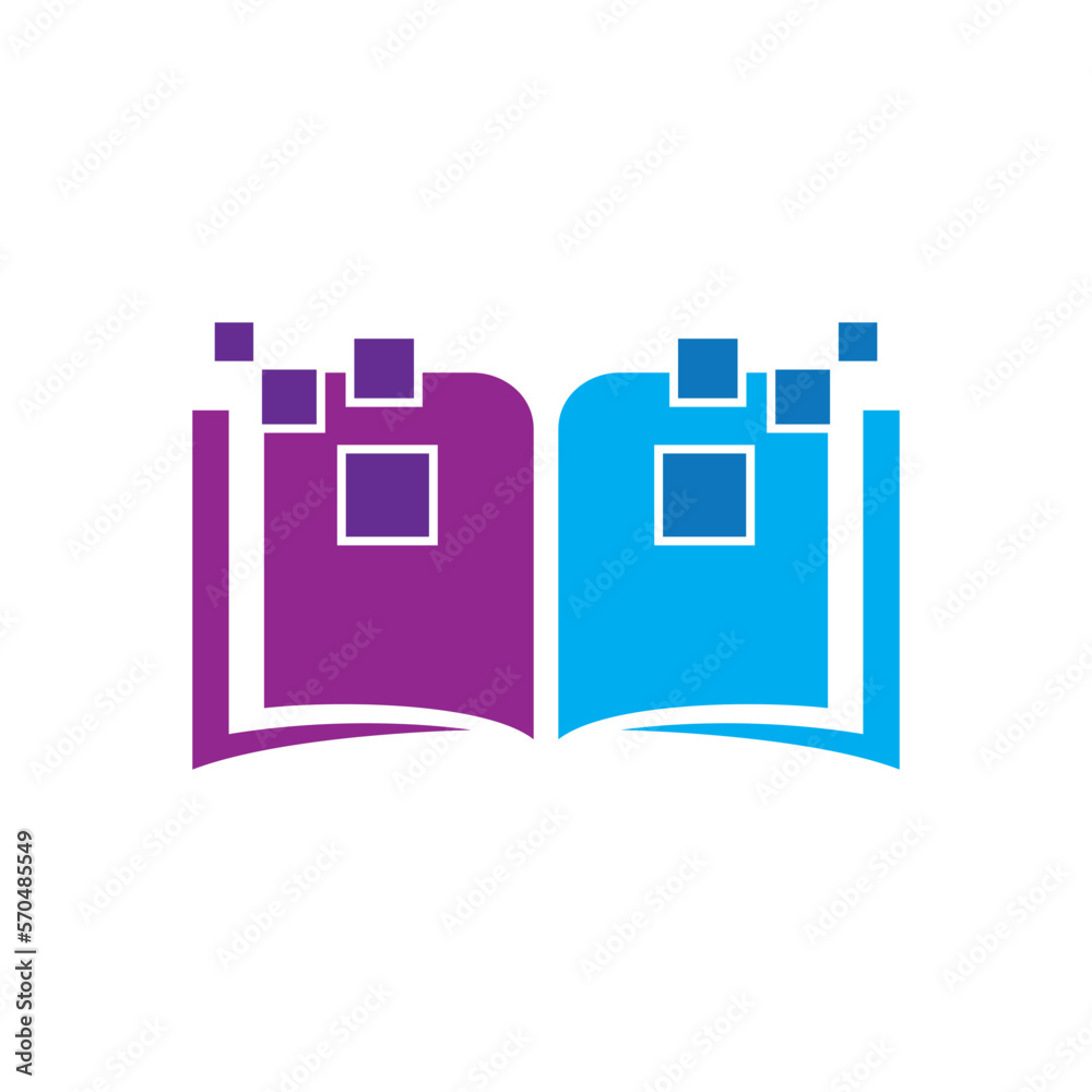Digital book logo images illustration Digital book logo images illustration