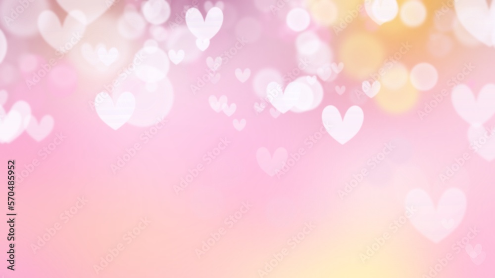 Abstract Backgrounds hart bokeh in valentine 's day