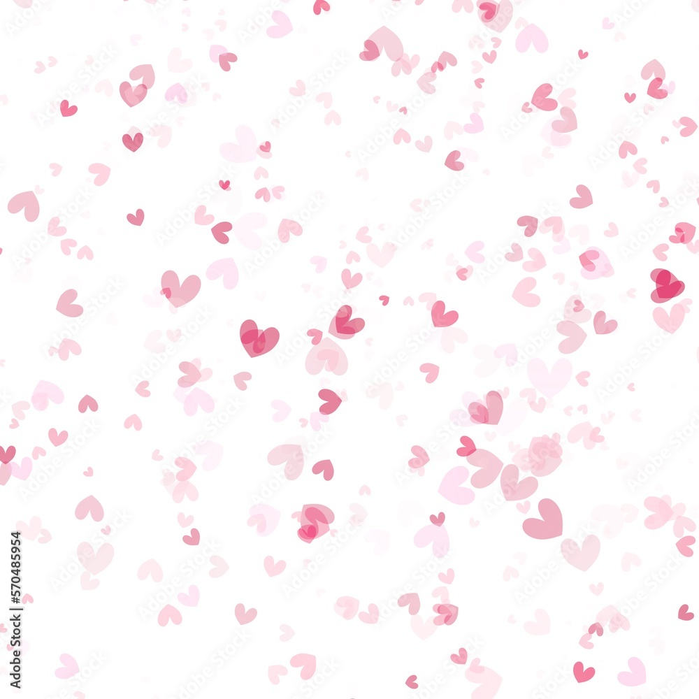 Abstract Backgrounds hart bokeh isolated on white background in valentine 's day