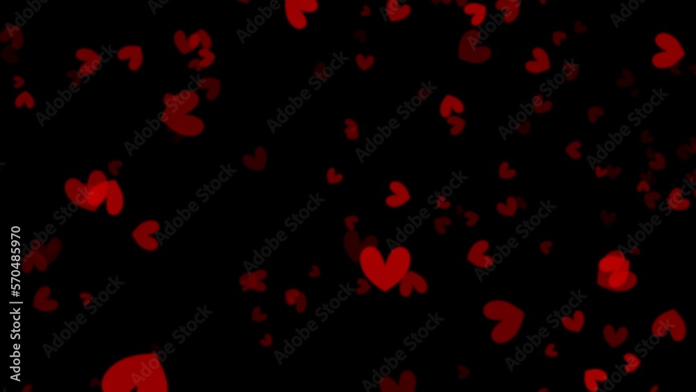Untitled ArtworkAbstract Red heart on black  background, wallpaper illustration.
