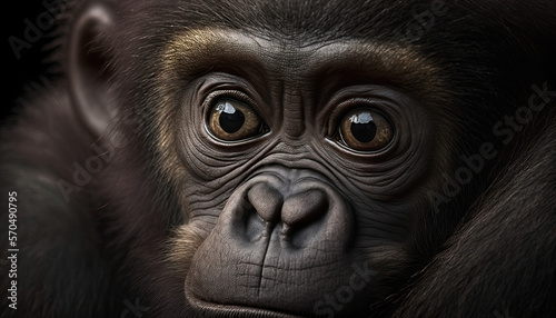 Endangered animal - baby Gorilla