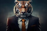 Tiger In A Suit Ready For Business Generative AI