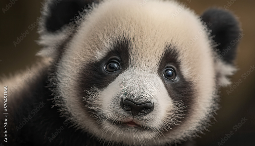 Endangered animal - Giant Panda cub Endangered animal - Giant Panda cub