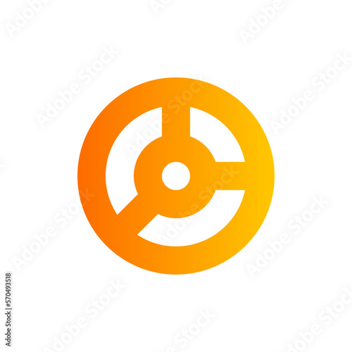 pie chart gradient icon