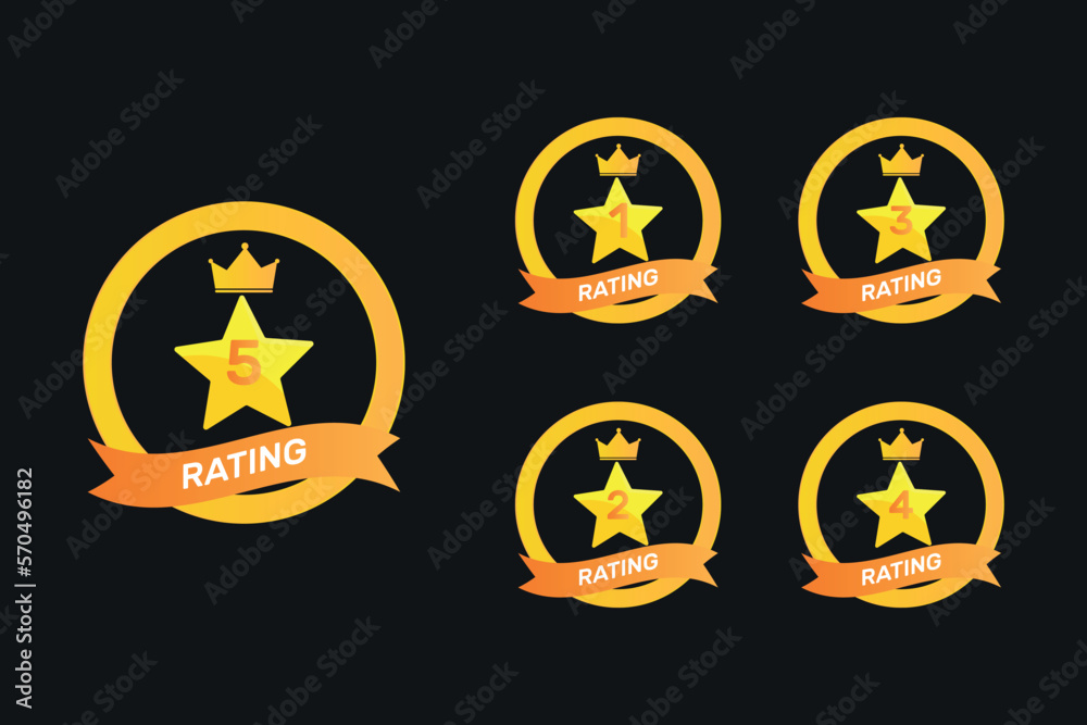 Rating feedback review success five star ranking or rate symbol illustration Rating feedback review success five star ranking or rate symbol illustration