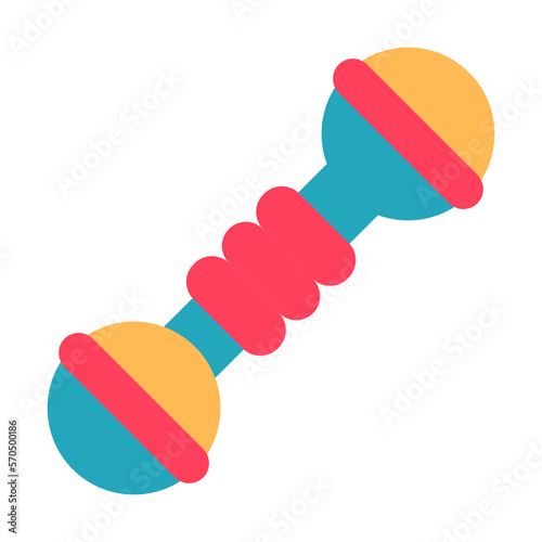 Rattle Baby Kid Icon Design