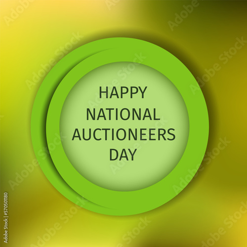 National Auctioneers Day. Geometric design suitable for greeting card poster and banner