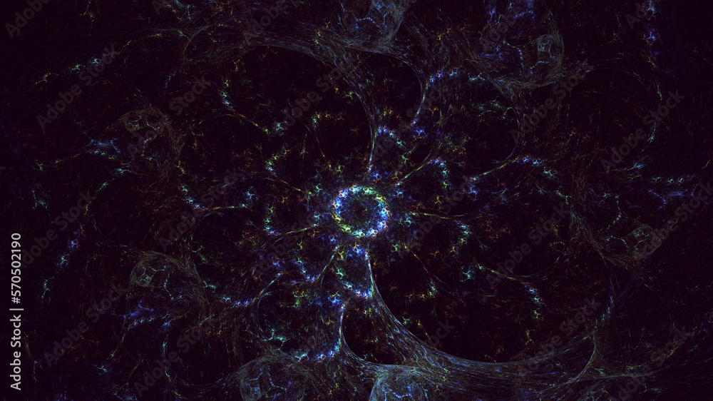 Obraz premium 3D rendering abstract circle light background