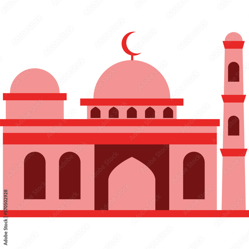 Illustration vector graphic design Modern Flat Elegant Islamic Mosque Building, Suitable for Diagrams, Map, Infographics, Illustration, And Other Graphic Related Assets Illustration vector graphic design Modern Flat Elegant Islamic Mosque Building, Suitable for Diagrams, Map, Infographics, Illustration, And Other Graphic Related Assets