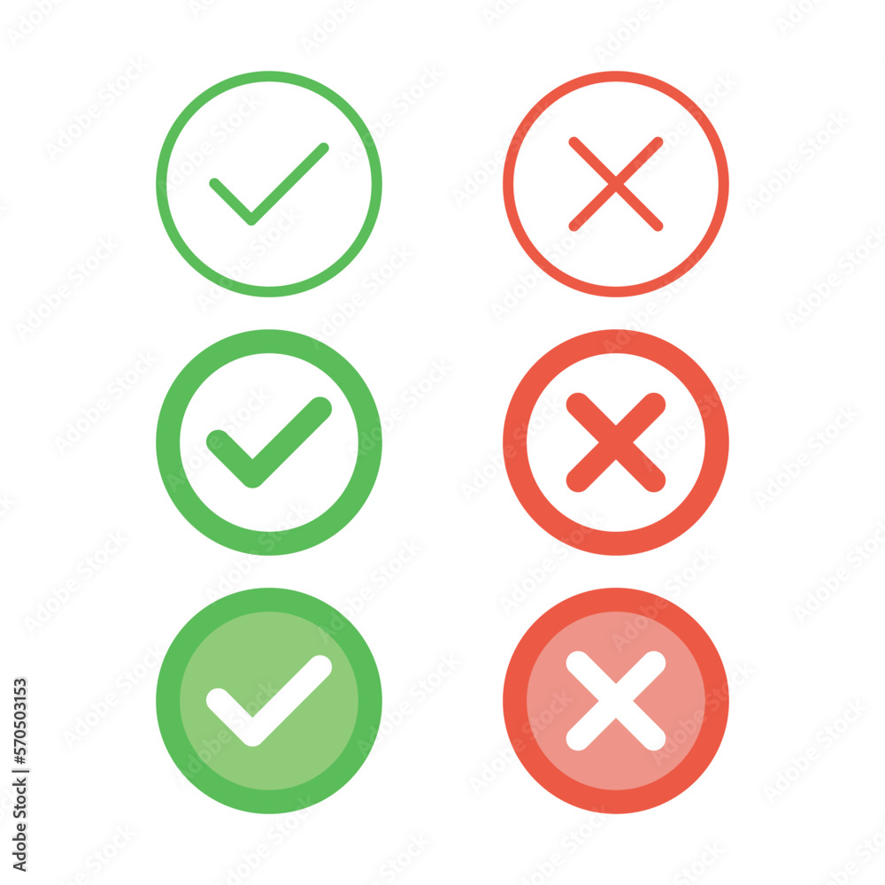 Check Mark Cross Icon Checklist Signs Stock Vector (Royalty Free)  2090856703