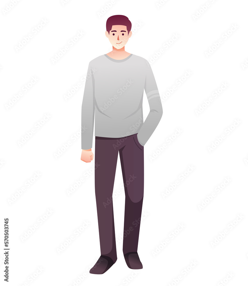 character man with hand in the pocket character man with hand in the pocket