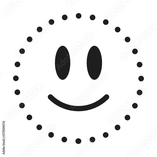 Dotted circle shape for tracing lines for preschool and kindergarten school kids for drawing and handwriting practice
