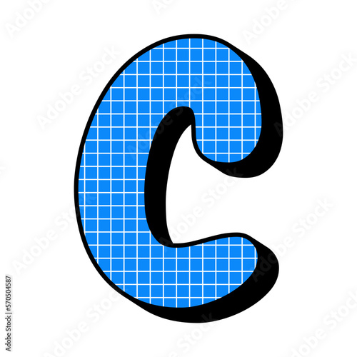90s Geometric Logo Letter Line