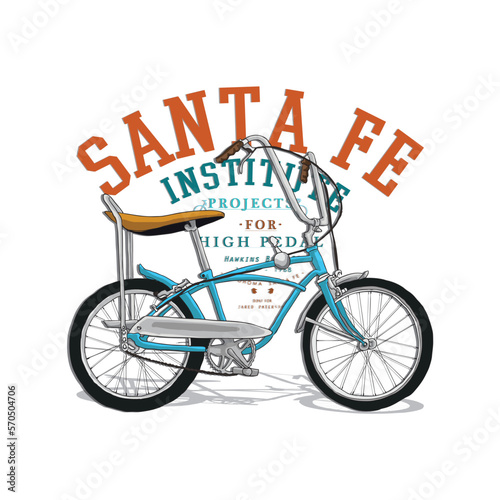 bicycle illustration for print