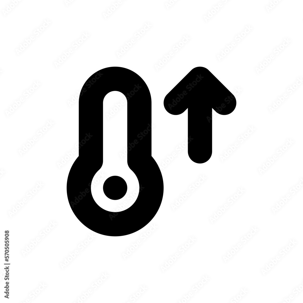 thermometer line icon