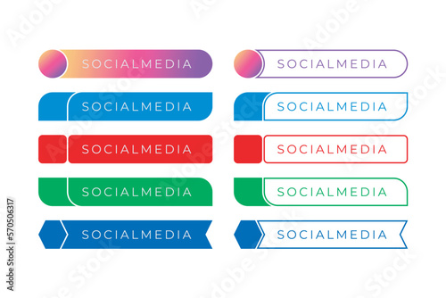 set design social media lower third for icon design and title text