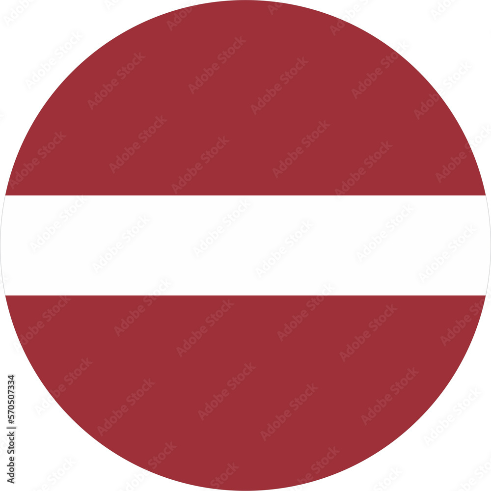 Latvia flag round shape 75 Latvia flag round shape 75