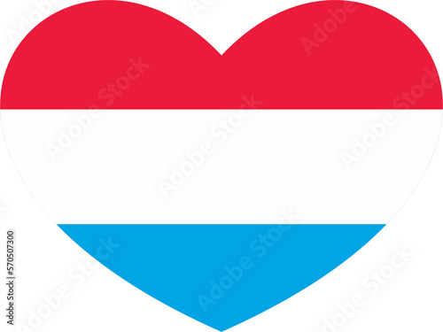 Free Download Luxembourg flag heart shape 71 - GFXLoad