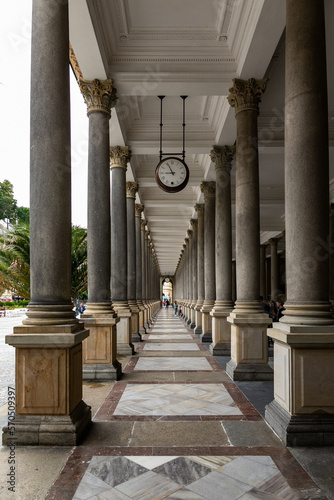 colonnade in the center of the city