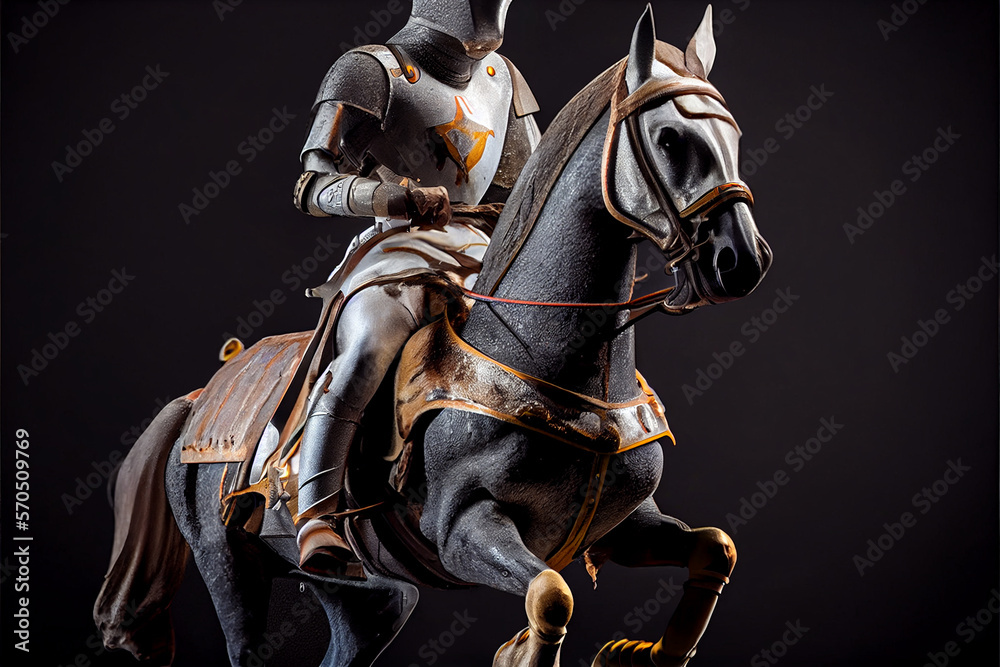 Naklejka premium statue of the knight