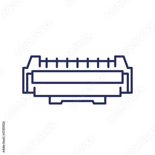printer cartridge or toner line icon