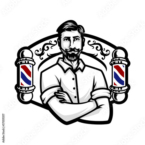 gentleman barber logo