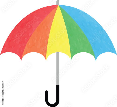 colorful umbrella vector illustration