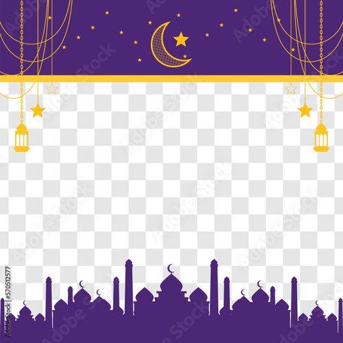 Eid greeting card, ramadan graphic design vector illustration background Modern Flat Elegant Islamic, perfect for any post template or banner need and other Graphic Related Assets