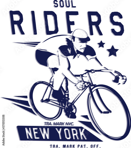 bicycle illustration for print