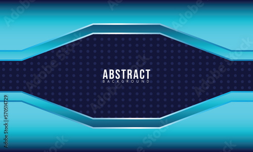 Modern Frame Blue Gradient Abstract Geometric Background. Wallpaper Vector Eps 10