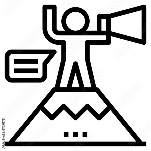 illustration of a black and white icon