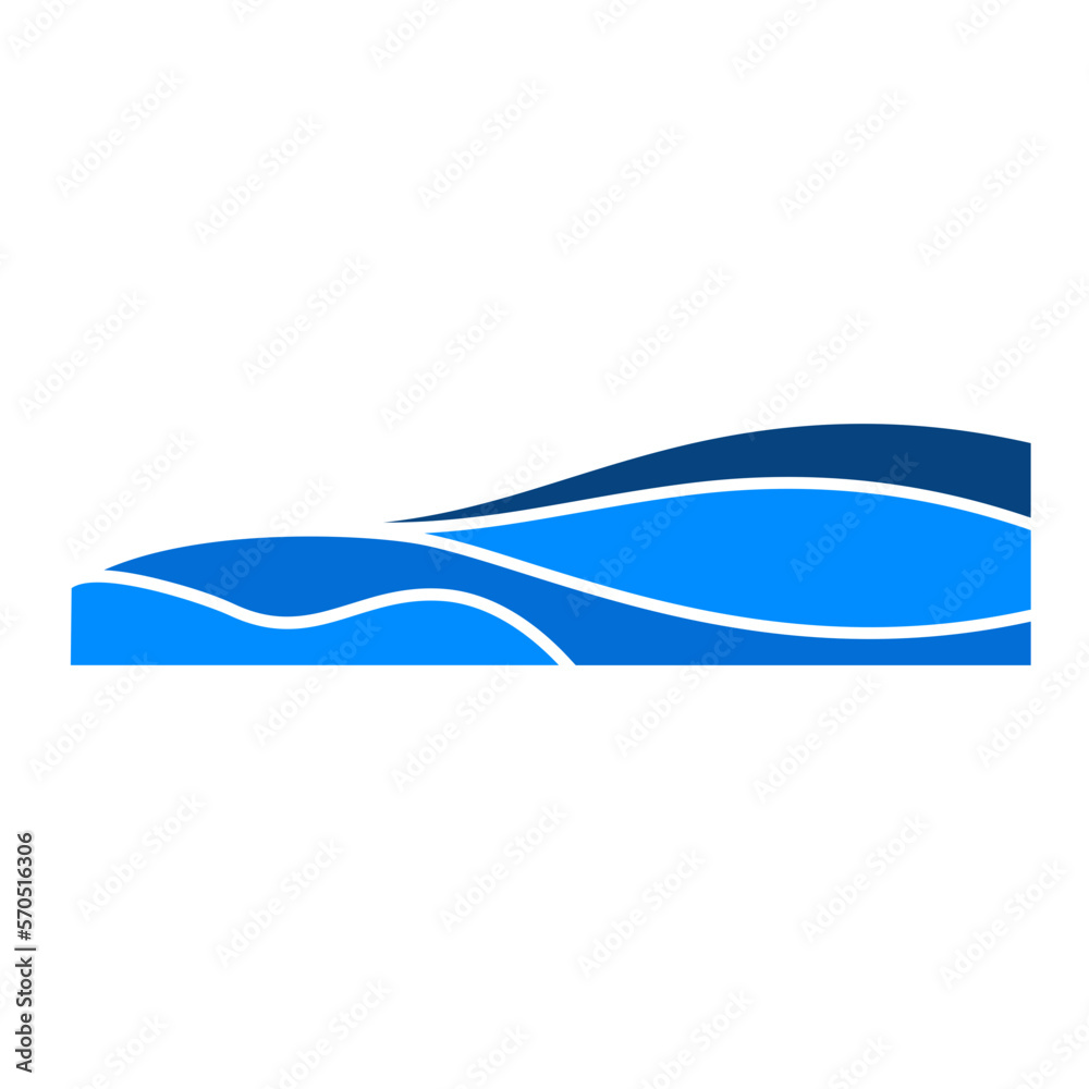 Fototapeta premium Geometric Curve Footer