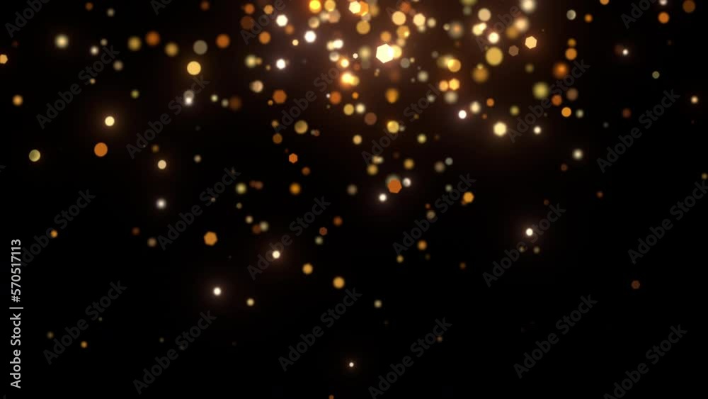 golden bokeh sparkles glitter lights alpha luxury loop
