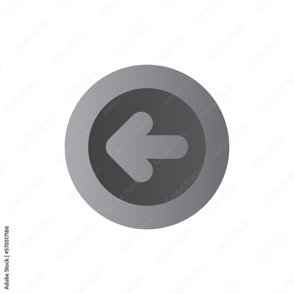 left arrow two tone gradient icon left arrow two tone gradient icon
