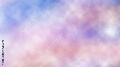 painted abstract Watercolor sugar cotton clouds background