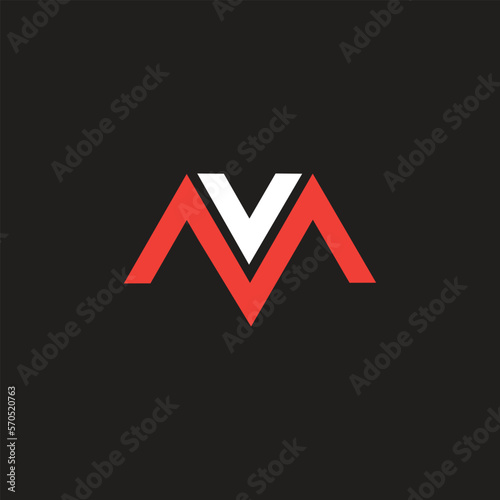 Mv or vm logo design vector templates 
