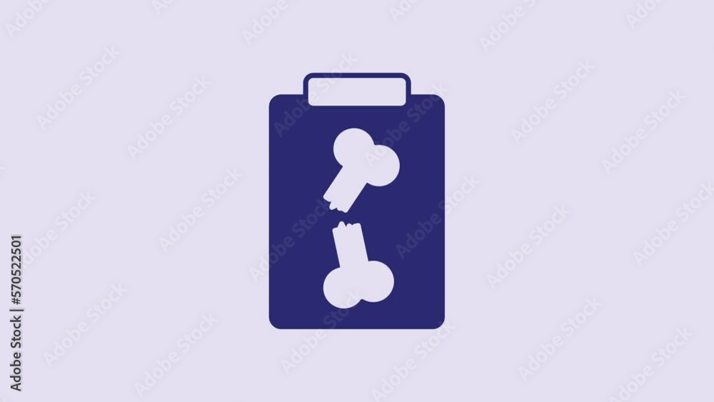 Blue X-ray shots icon isolated on purple background. 4K Video motion graphic animation Blue X-ray shots icon isolated on purple background. 4K Video motion graphic animation