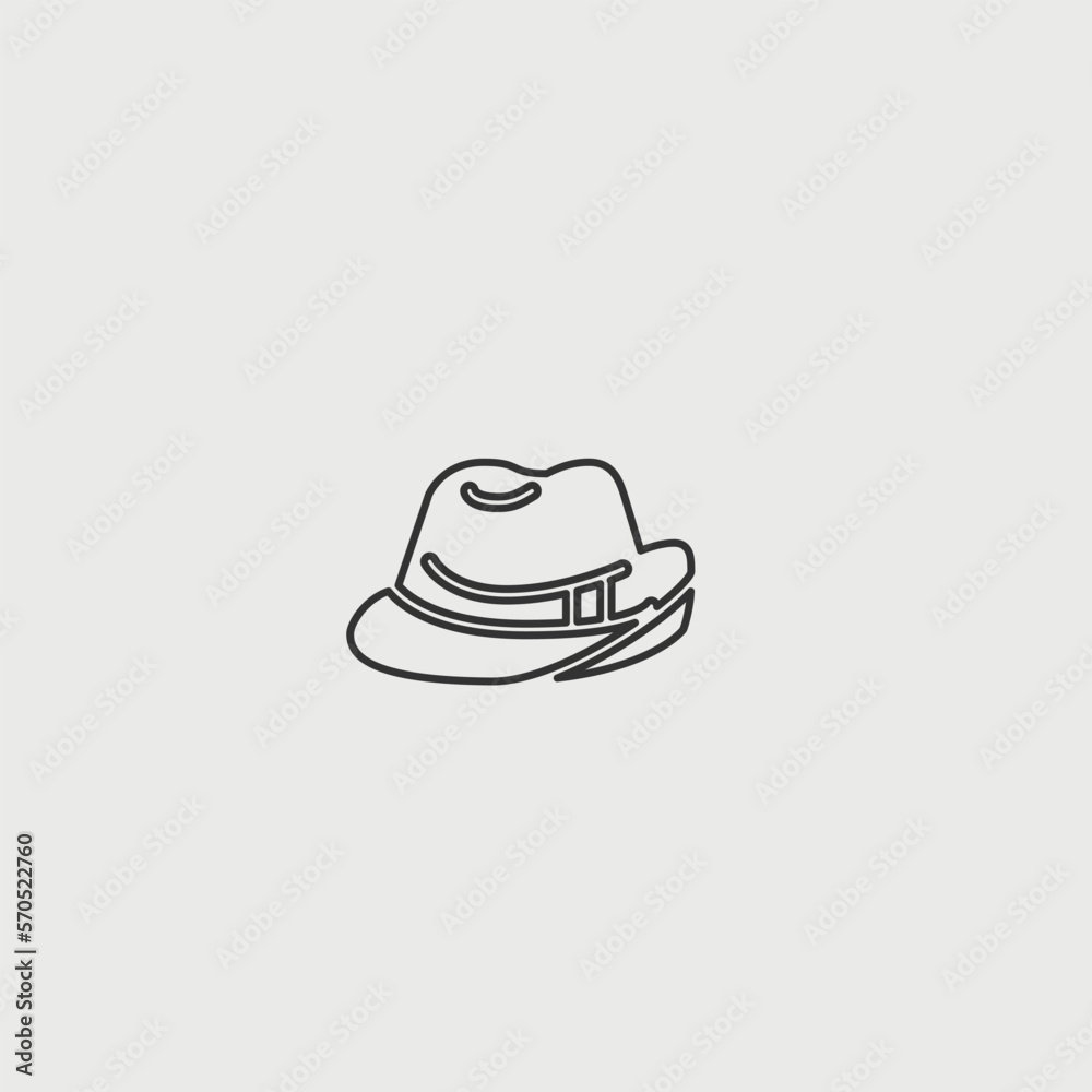 Hat solid art vector icon isolated on white background. filled symbol in a simple flat trendy modern style for your website design, logo, and mobile app Hat solid art vector icon isolated on white background. filled symbol in a simple flat trendy modern style for your website design, logo, and mobile app