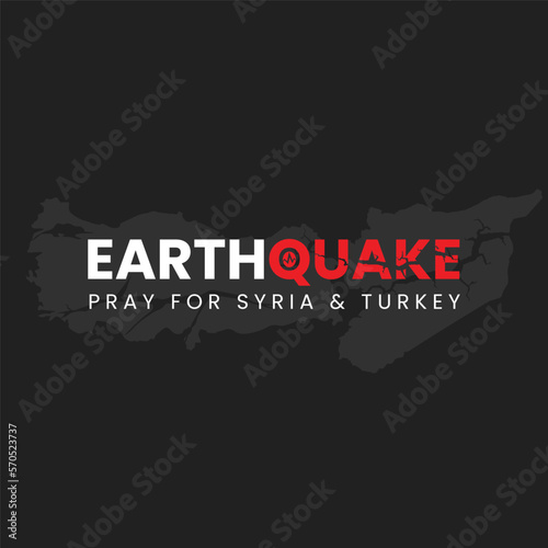 Earthquake logo for turkey