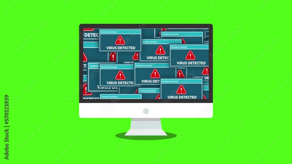 virus detected Many Windows on desktop screen - 2D Transition animation background. Concepts of approval, acceptance and showing satisfaction. Poping sign animation. virus detected Many Windows on desktop screen - 2D Transition animation background. Concepts of approval, acceptance and showing satisfaction. Poping sign animation.