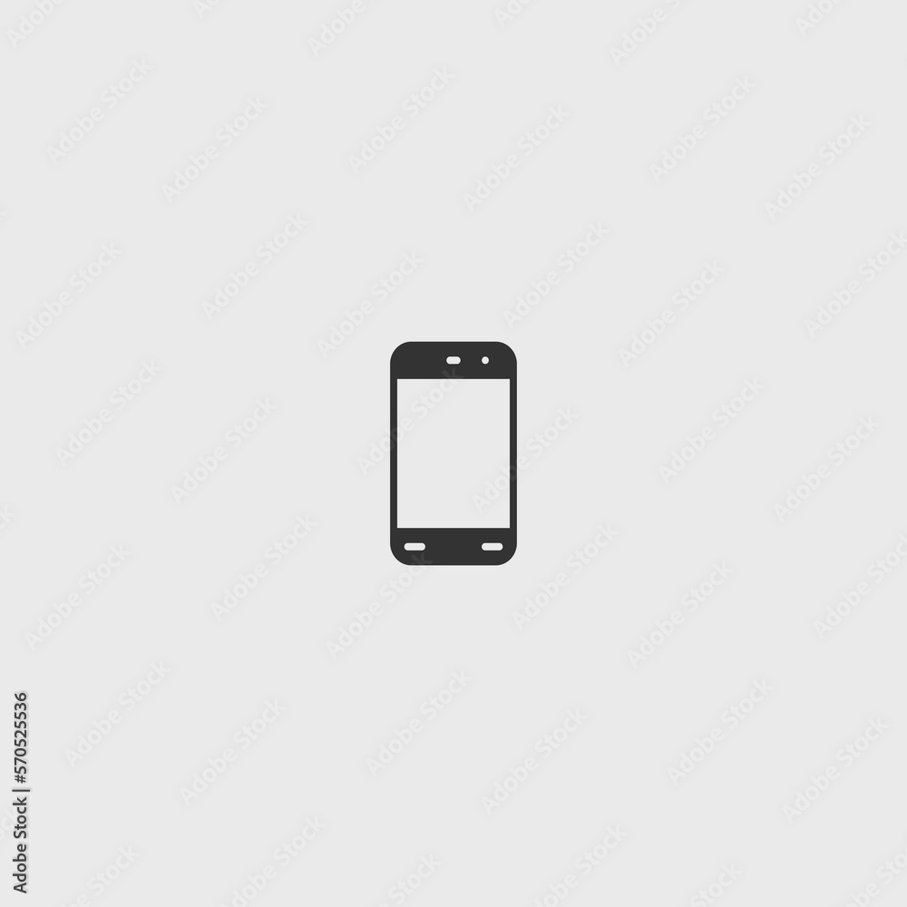 Mobile solid art vector icon isolated on white background. filled symbol in a simple flat trendy modern style for your website design, logo, and mobile app Mobile solid art vector icon isolated on white background. filled symbol in a simple flat trendy modern style for your website design, logo, and mobile app