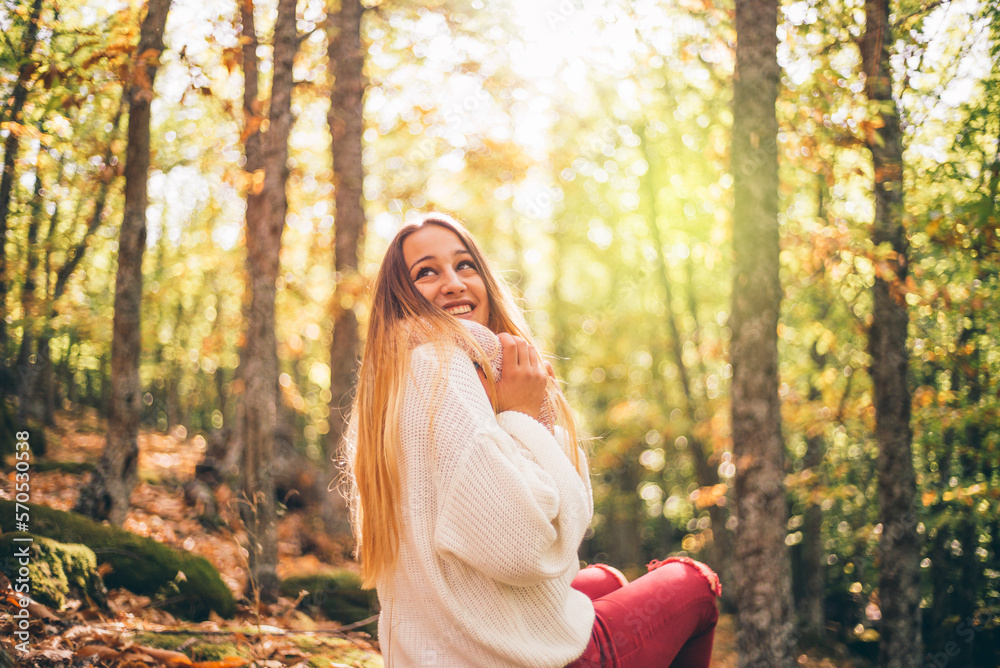 Pretty girl poses in the nature Pretty girl poses in the nature