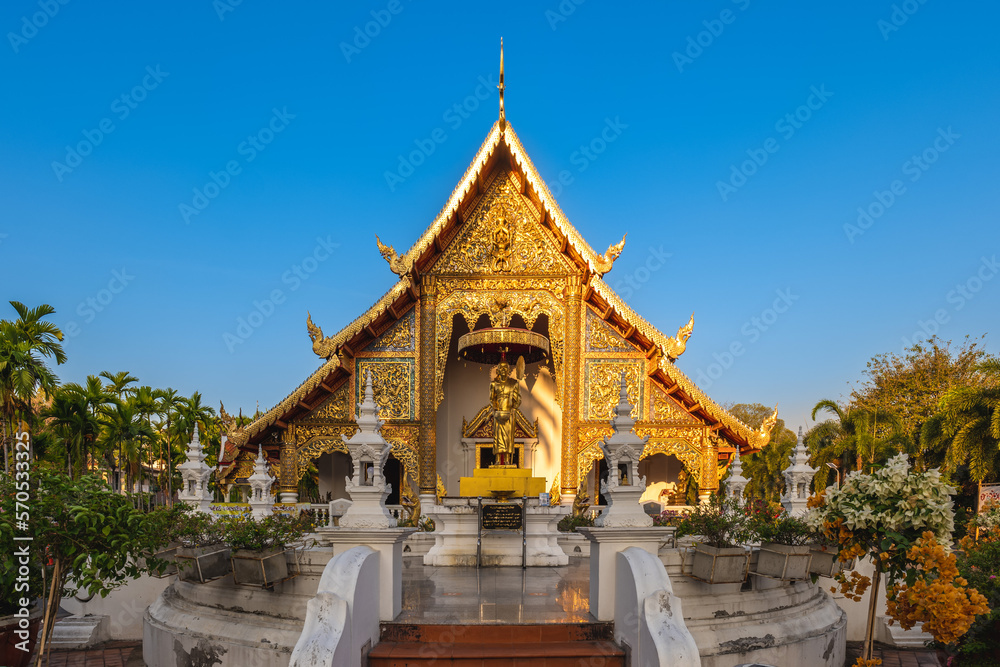 Stupa at Wat Phra Singh in Chiang Mai, Thailand