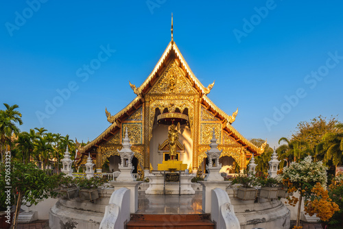 Stupa at Wat Phra Singh in Chiang Mai, Thailand